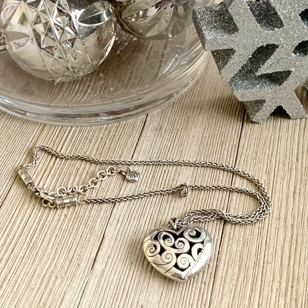 🎉BRIGHTON HEART CONTEMPO SILVER NECKLACE🎉 - Picture 2 of 4